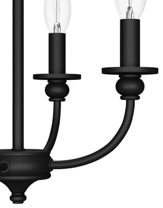 Southcrest Flat Matte Black 4-Light Semi-Flush Mount