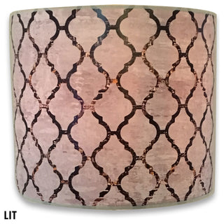 Handmade Lamp Shade, Moroccan Tile Textured Design