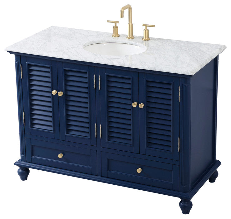 Home Living 48" Single Bathroom Vanity, Blue