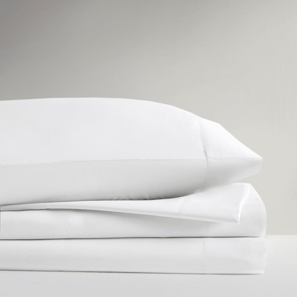 Intelligent Design Microfiber All Season Soft Touch Sheet Set, White