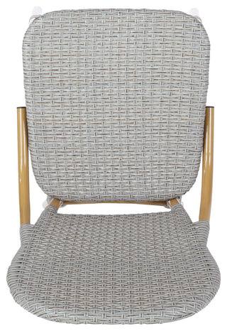 Gallia Outdoor Aluminum French Bistro Chairs (Set of 2)