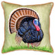 Betsy Drake Wild Turkey Extra Large 22 X 22 Indoor / Outdoor Pillow