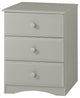 Essentials Three Drawer Narrow Chest, Gray Finish
