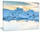 "Icebergs in Glacier Lagoon" Canvas Print