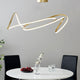 Moscow Dimmable Integrated LED Chandelier, Gold, Smart Dimmer Included