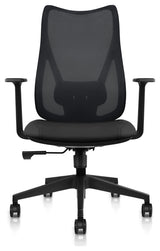 Ergonomic Office Desk Chair With Adjustable Lumbar High Mesh Back, Black