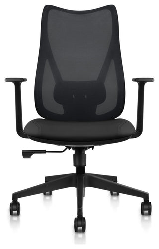 Ergonomic Office Desk Chair With Adjustable Lumbar High Mesh Back, Black