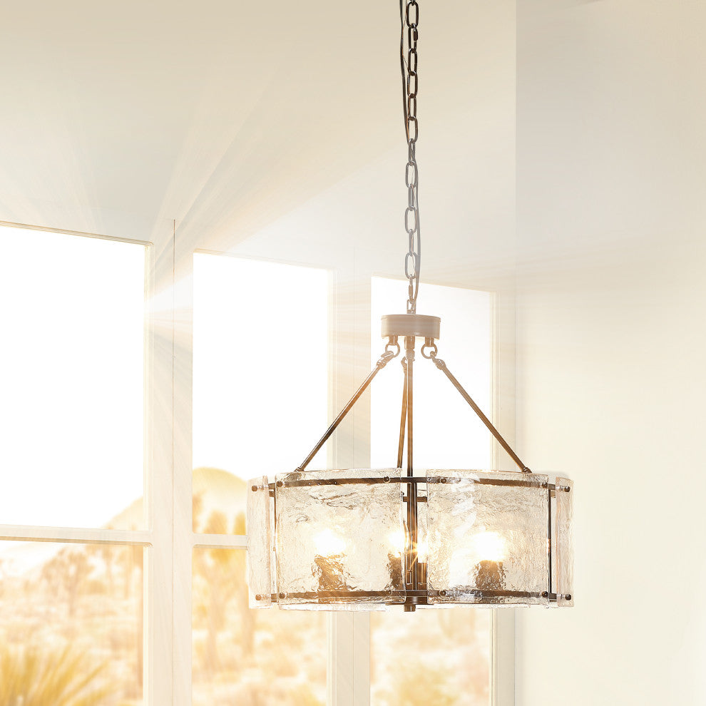 Glenn Large Round Metal Chandelier