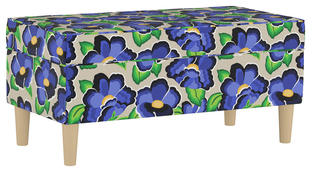 Storage Bench, Carla Floral Blue