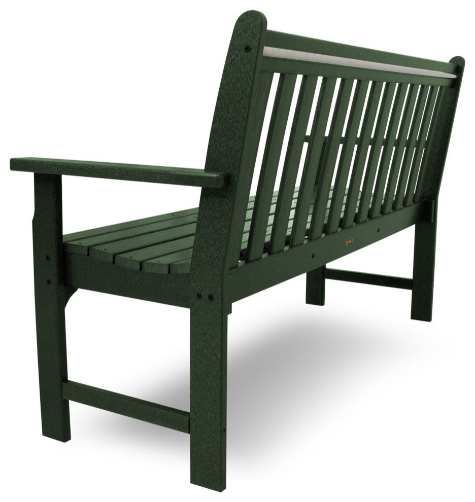 Polywood Vineyard 60" Bench, Green