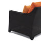 Deco 2 Piece Aluminum Outdoor Patio Sofa and Coffee Table Set, Tikka Orange