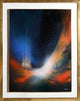 Leonardo Nierman "Ciudad Imaginaria" Acrylic Painting