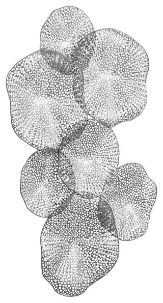 Uttermost 04210 Ripley Iron Lotus Wall Art - Metallic Pewter