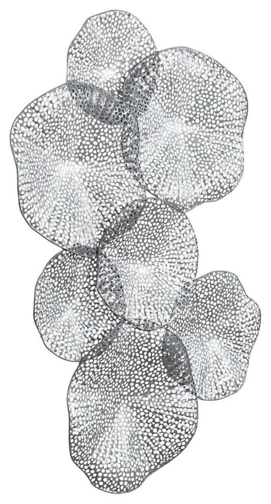 Uttermost 04210 Ripley Iron Lotus Wall Art - Metallic Pewter