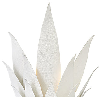 Fredrick Ramond Agave Large Two Light Sconce, Textured Plaster