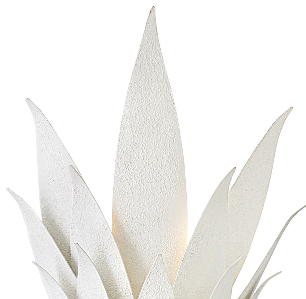 Fredrick Ramond Agave Large Two Light Sconce, Textured Plaster