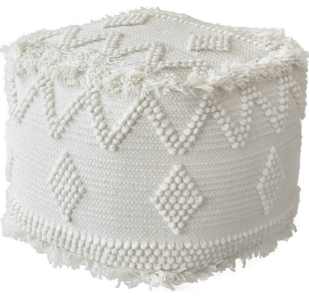 Uttermost Uriah Ivory Pouf