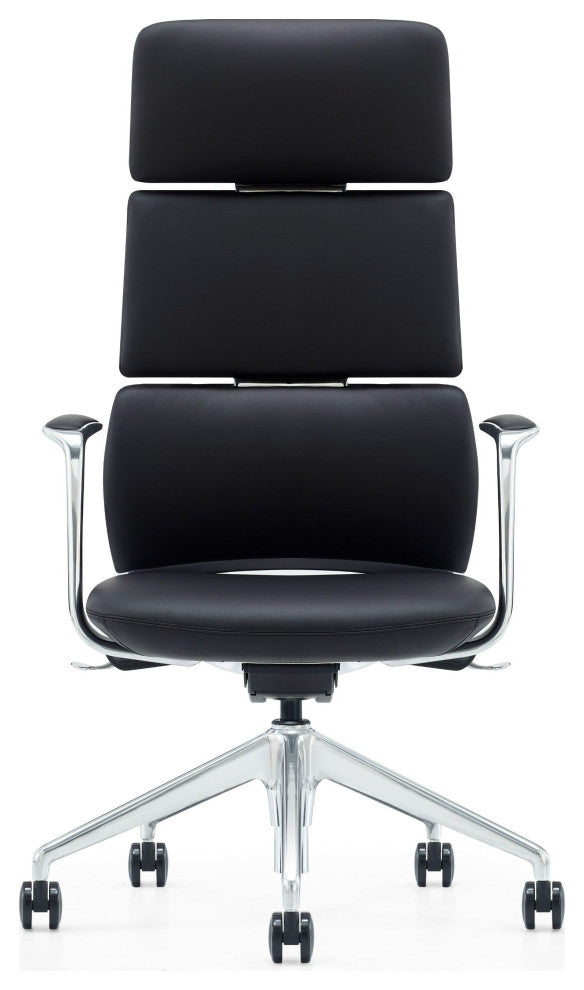 Modrest Clyne Modern Black Vegan Leather Executive Office Chair