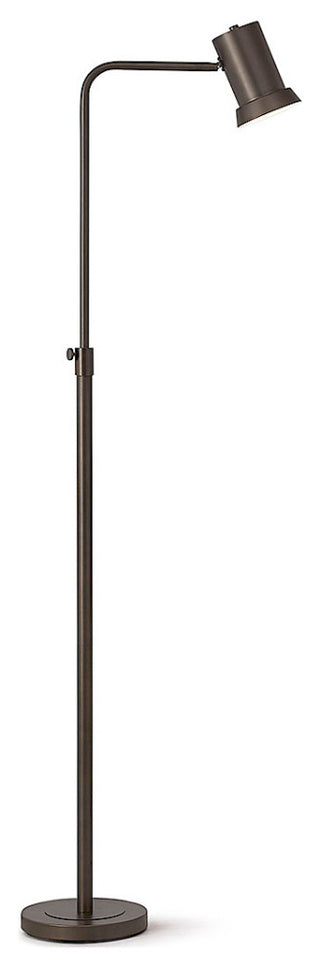 HOMEGLAM. Studio One Light 70" Adjustable Metal Floor Lamp, Dark Bronze