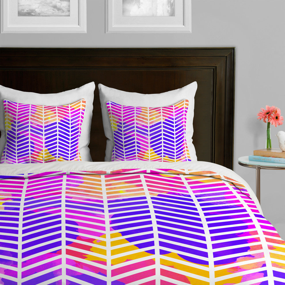 Deny Designs Rebecca Allen Purple Bliss Duvet Cover-Lightweight