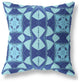 20" Sky Blue Cosmic Circle Boho Suede Throw Pillow