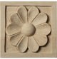 3"W x 3"H x 5/8"D Small Medway Rosette, Lindenwood