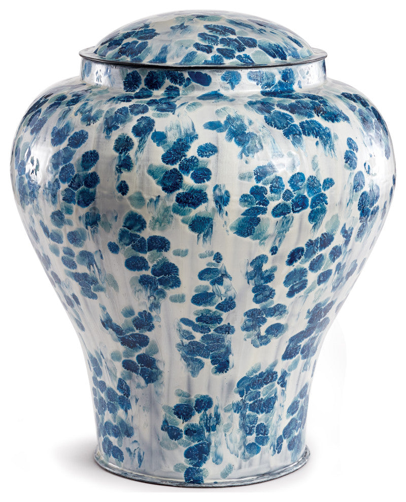 Floret Lidded Urn, Tall