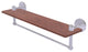 Tango 22" Solid Wood Shelf with Towel Barv, Polished Chrome