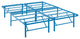 Horizon Queen Stainless Steel Bed Frame, Light Blue
