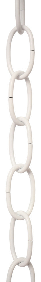 RCH Hardware Steel Standard Link Chandelier Chain, White, U38