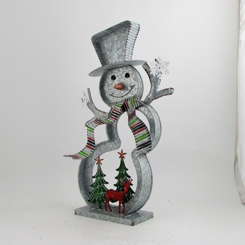 Galvanized Cookie Cutter Snowmen, Christmas Trees and Reindeer