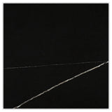 Neromarquina Polished 18x18 Beveled Marble Tile