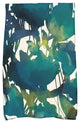 Abstract Floral Floral Print Hand Towel, Teal