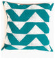 Sadza Triangles Pillow -Seychelles Teal