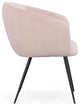 Modrest Porlock Pink Velvet Dining Chair