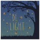 "Twilight Fireflies IV" Digital Paper Print by Laura Marshall, 32"x32"