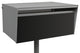 Metro Back Opening Aluminum (Silver Casing) Mailbox, Blue