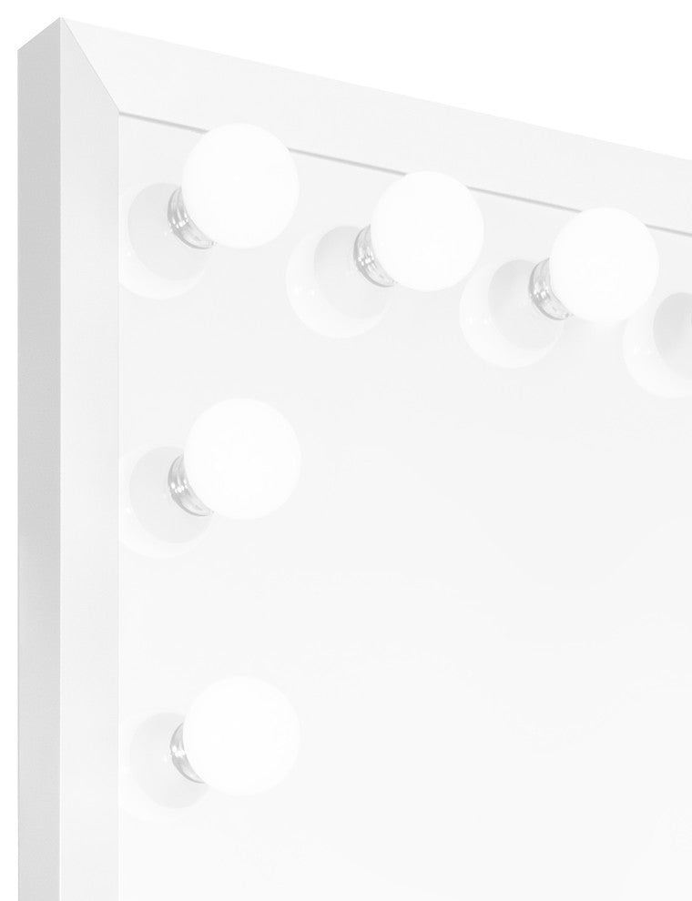 Starlight Full Body LED Makeup Mirror with 21 Bulbus, White