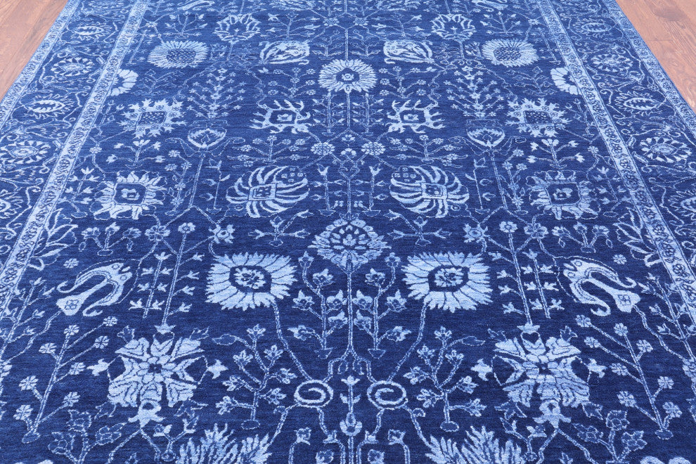 Persian Hand-Knotted Wool & Silk Rug 8' 2" X 10' 1" - Q13693