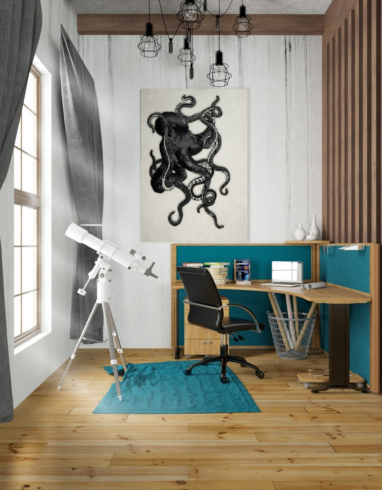 Cortesi Home "Octopus" by Nicklas Gustafsson, Giclee Canvas Wall Art, 26"x40"