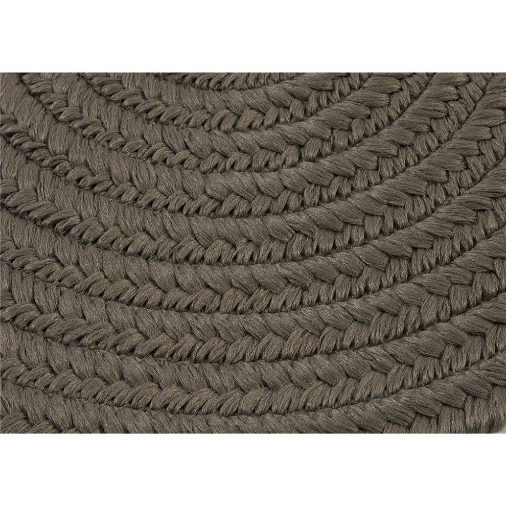 Colonial Mills Rug Reversible Flat-Braid, Oval Runner Gray Runner, Oval