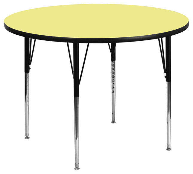 Thermal Laminate Activity Table, Yellow, 42'' Round