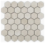 Crema Marfil Polished 2" Hexagon Marble Mosaic