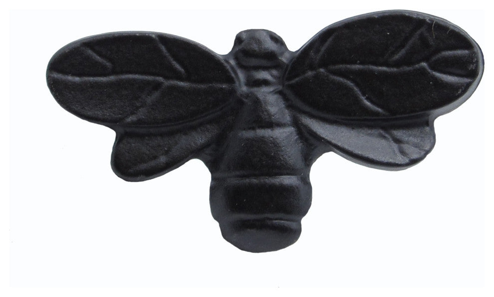 Bee Cabinet Knob, Matte Black