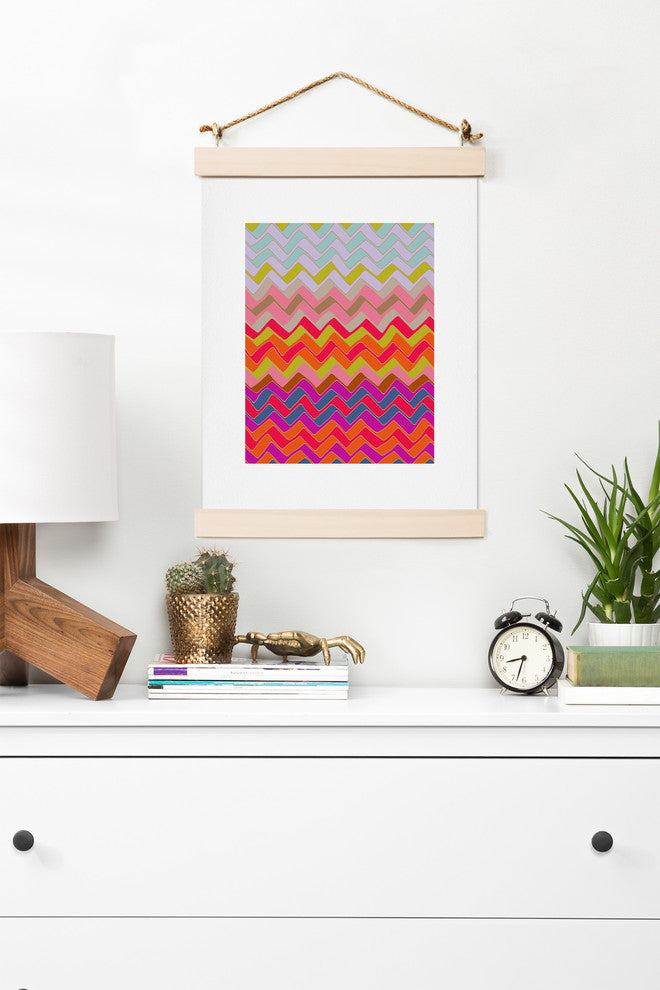 Deny Designs Sharon Turner Geo Chevron Art Print