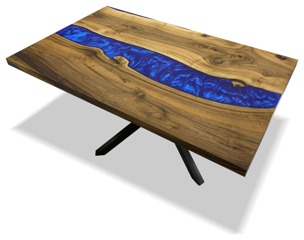 Pearl Blue River Dining Table, 12-14 Seater