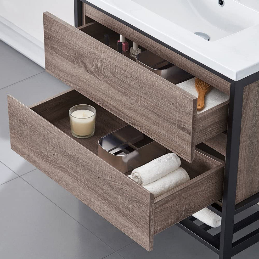 Memphis Single Vanity, Taupe, 32"