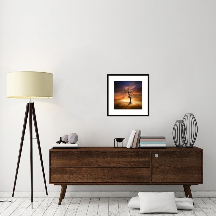 "Lonely" Framed Digital Print by Piotr (Bax) Krol, 24x24"