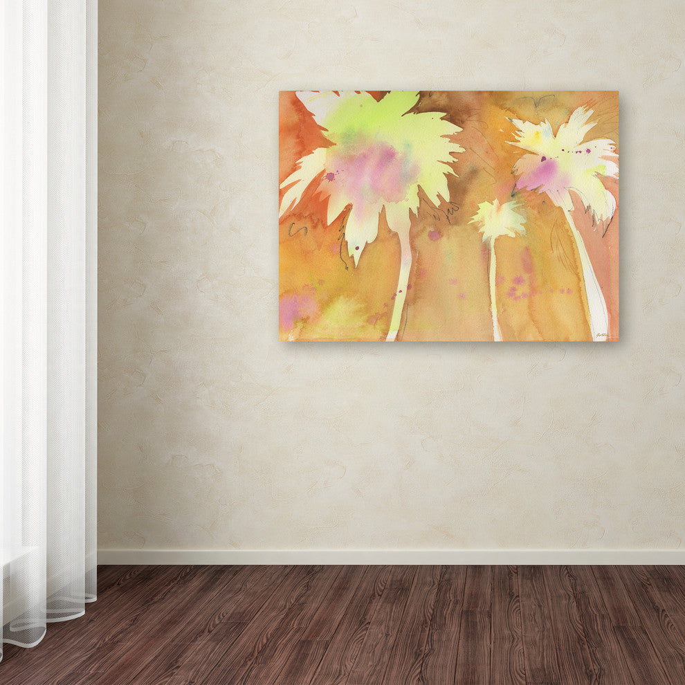 Sheila Golden ''Sunset Palms'' Canvas Art, 47"x35"