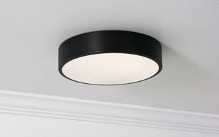 Bailey 12" LED Flush Mount, Black